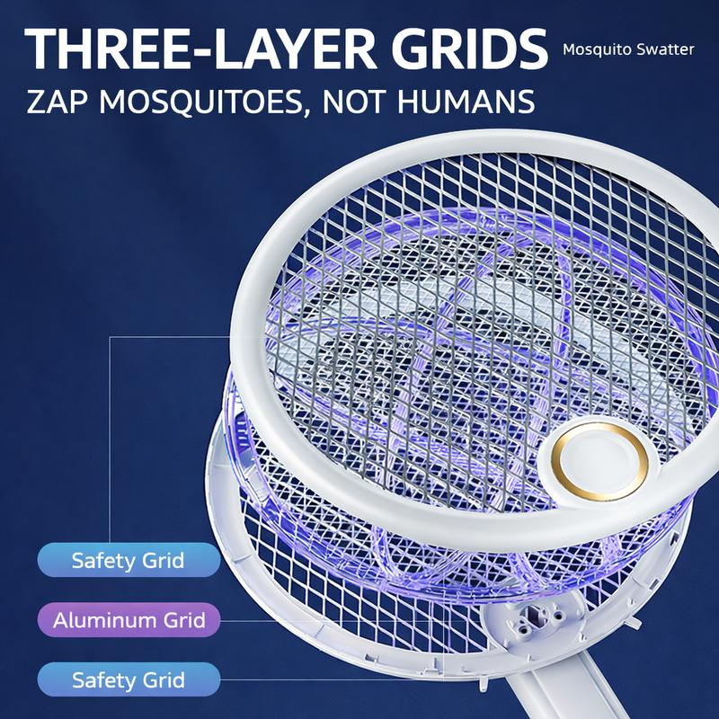 Foldable Electric Mosquito Swatter - Automatic Mosquito-Attracting