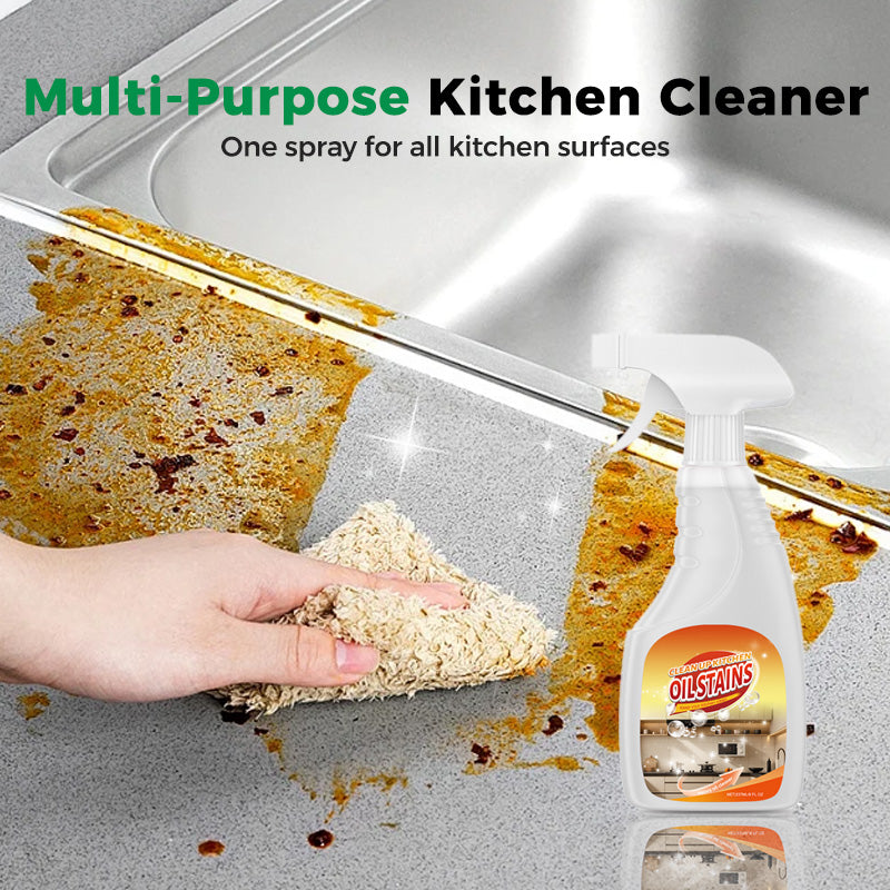 🧼New Multi-purpose High-efficiency Cleaner,kitchen degreaser with Nozzle,grease cleaner for Kitchen, Oven, Stove, Range Hood, etc. Cleaning