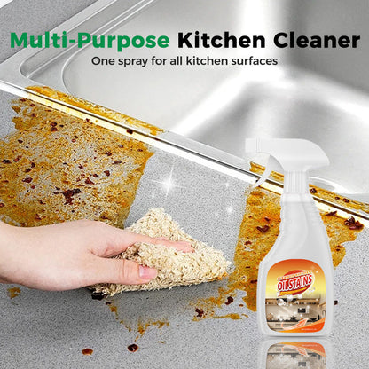 🧼New Multi-purpose High-efficiency Cleaner,kitchen degreaser with Nozzle,grease cleaner for Kitchen, Oven, Stove, Range Hood, etc. Cleaning