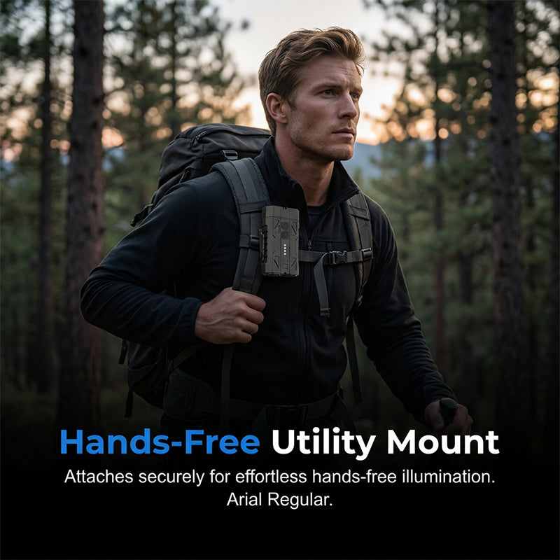 Dual-Source EDC Flashlight with Magnetic Base