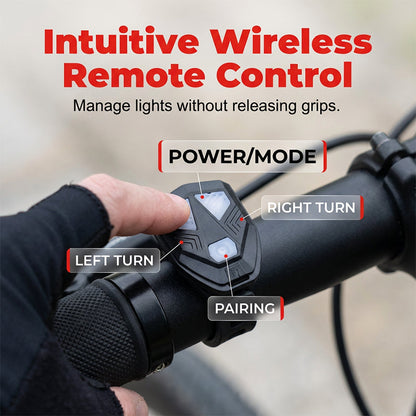 Bicycle Rear Light with Horn Alert