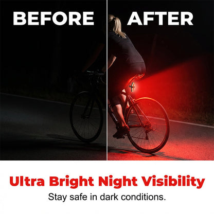 Bicycle Rear Light with Horn Alert