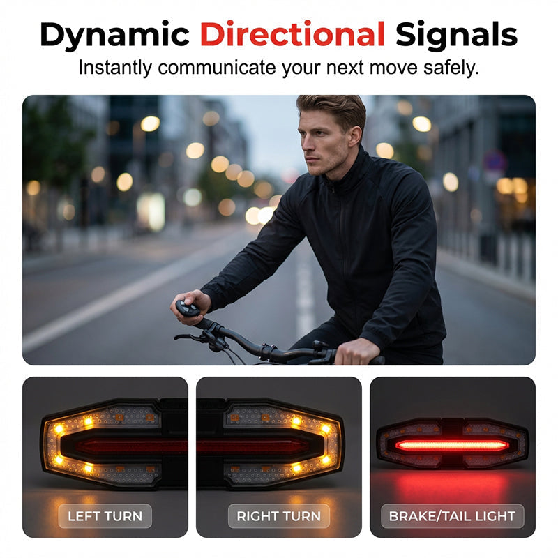 Bicycle Rear Light with Horn Alert