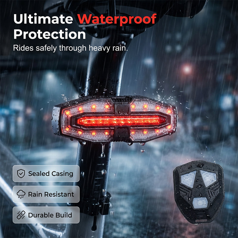 Bicycle Rear Light with Horn Alert