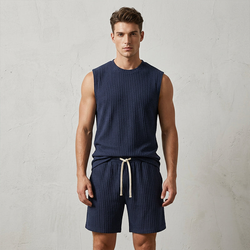 🔥Limited-time offer-Men's Casual Sportswear Tank Top & Shorts Set
