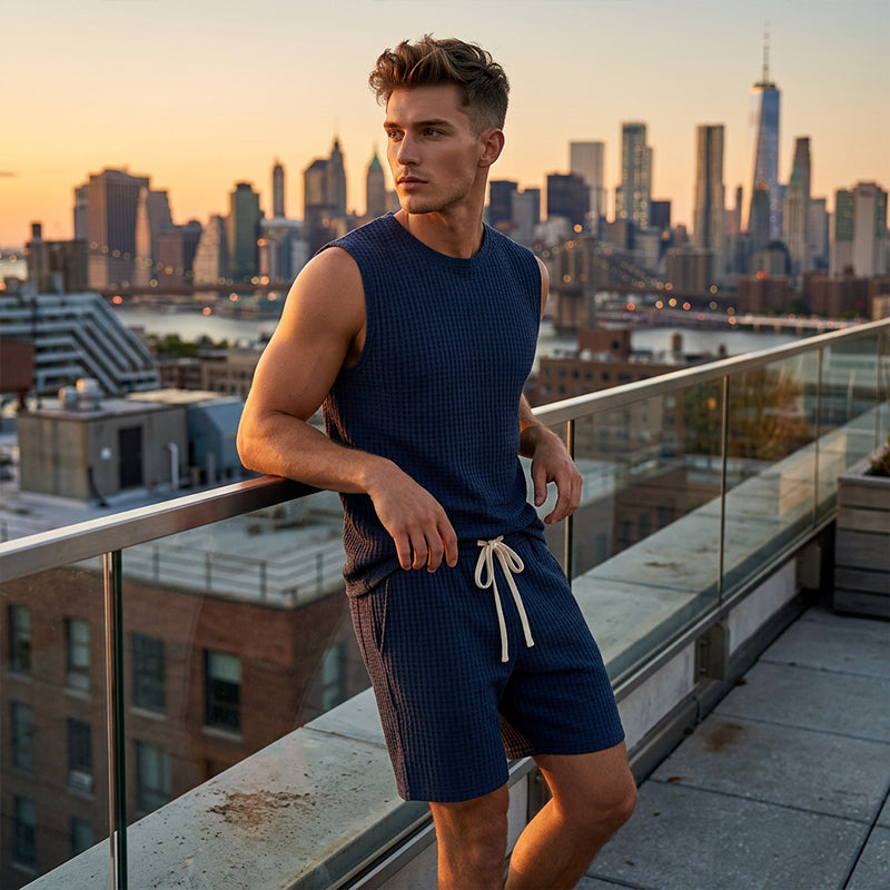 🔥Limited-time offer-Men's Casual Sportswear Tank Top & Shorts Set