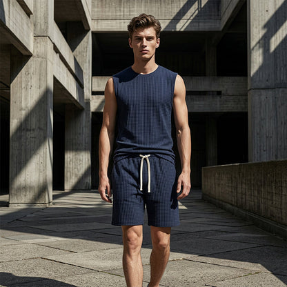 🔥Limited-time offer-Men's Casual Sportswear Tank Top & Shorts Set