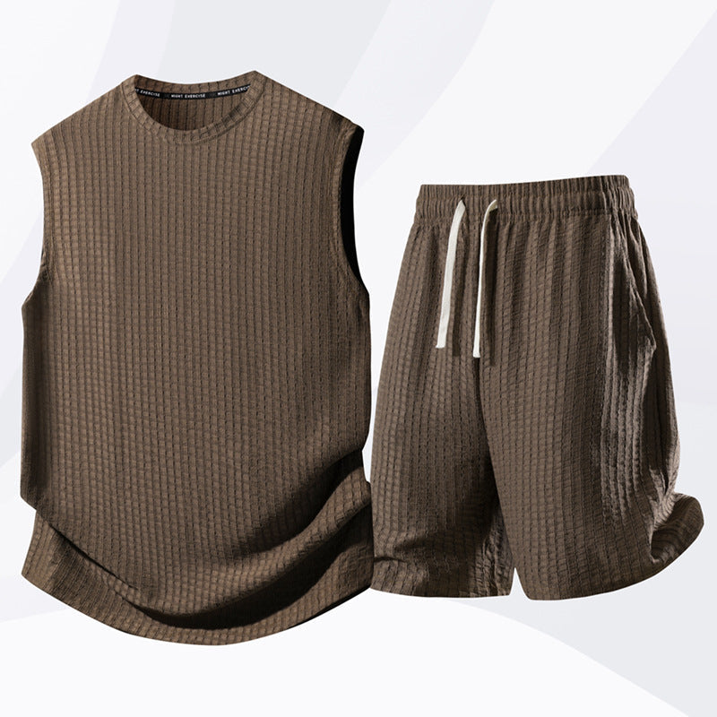 🔥Limited-time offer-Men's Casual Sportswear Tank Top & Shorts Set