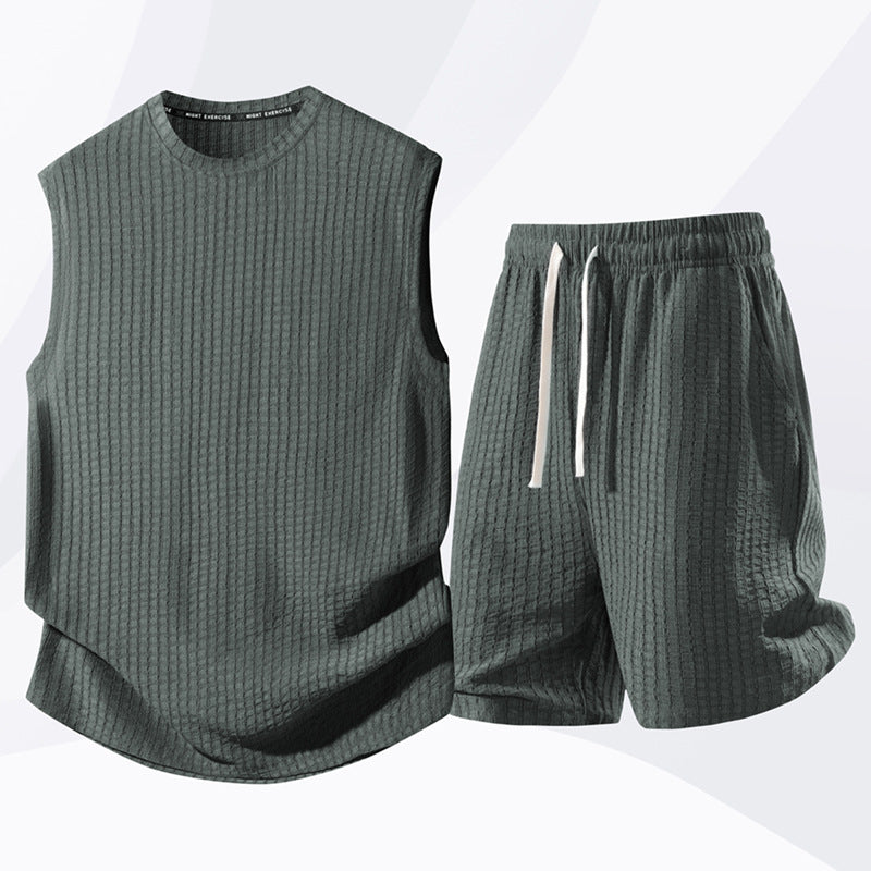 🔥Limited-time offer-Men's Casual Sportswear Tank Top & Shorts Set