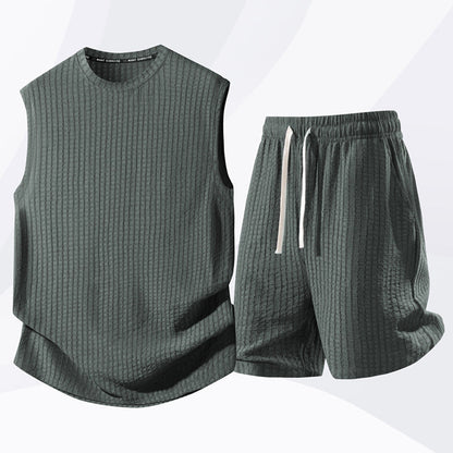🔥Limited-time offer-Men's Casual Sportswear Tank Top & Shorts Set