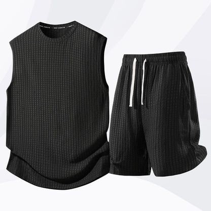 🔥Limited-time offer-Men's Casual Sportswear Tank Top & Shorts Set