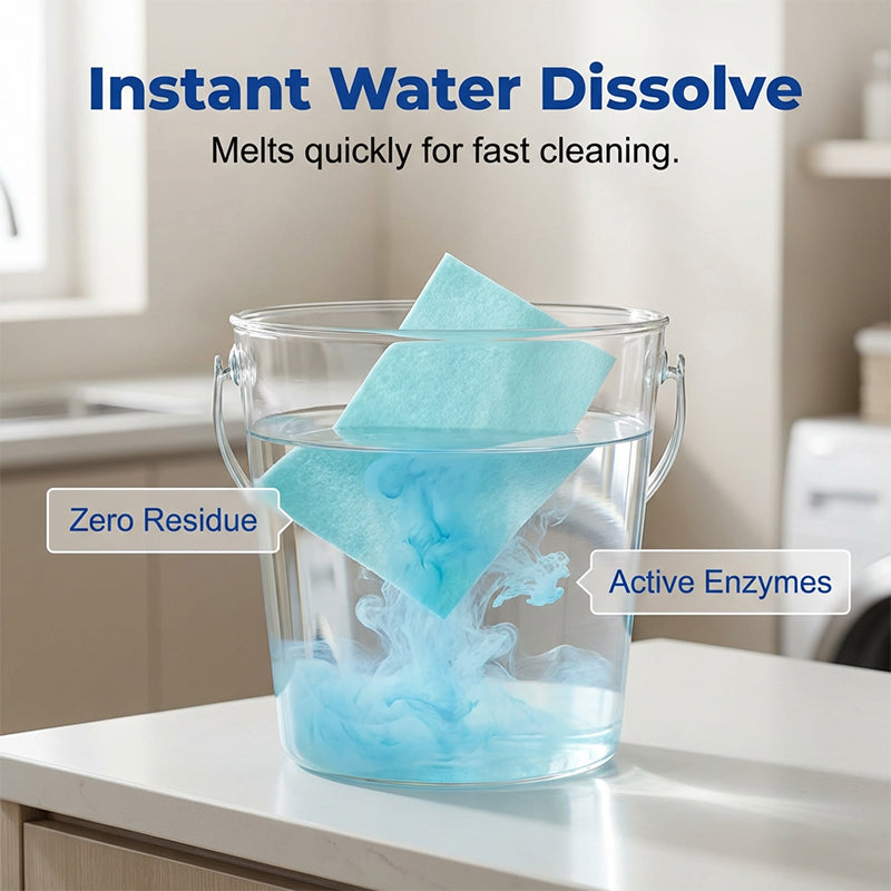 🥳2026 HOT SALE🥳💞50K+ SOLD!⏳✨ 50% OFF! Water‑Soluble Floor Sheets – Just drop in water, no measuring. Cleans & shines all floors. Safe & streak‑free. 120 sheets pack. Your daily helper. 🧹💧
