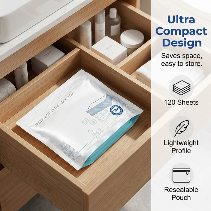 🥳2026 HOT SALE🥳💞50K+ SOLD!⏳✨ 50% OFF! Water‑Soluble Floor Sheets – Just drop in water, no measuring. Cleans & shines all floors. Safe & streak‑free. 120 sheets pack. Your daily helper. 🧹💧