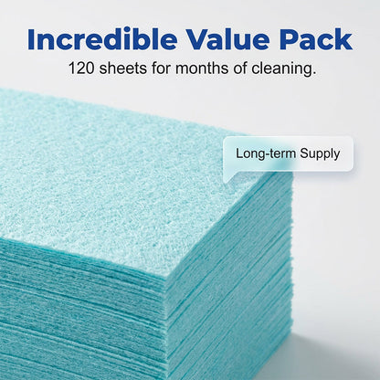 🥳2026 HOT SALE🥳💞50K+ SOLD!⏳✨ 50% OFF! Water‑Soluble Floor Sheets – Just drop in water, no measuring. Cleans & shines all floors. Safe & streak‑free. 120 sheets pack. Your daily helper. 🧹💧