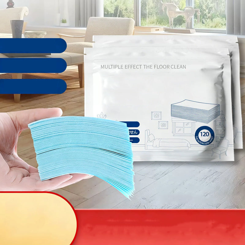 🥳2026 HOT SALE🥳💞50K+ SOLD!⏳✨ 50% OFF! Water‑Soluble Floor Sheets – Just drop in water, no measuring. Cleans & shines all floors. Safe & streak‑free. 120 sheets pack. Your daily helper. 🧹💧