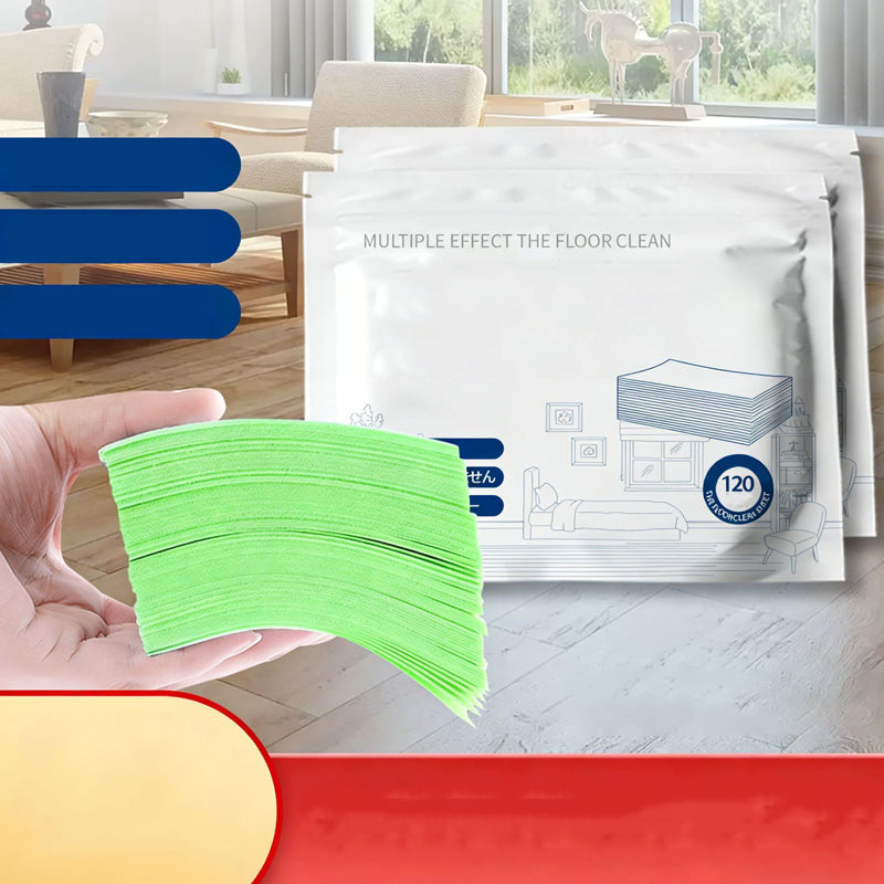 🥳2026 HOT SALE🥳💞50K+ SOLD!⏳✨ 50% OFF! Water‑Soluble Floor Sheets – Just drop in water, no measuring. Cleans & shines all floors. Safe & streak‑free. 120 sheets pack. Your daily helper. 🧹💧