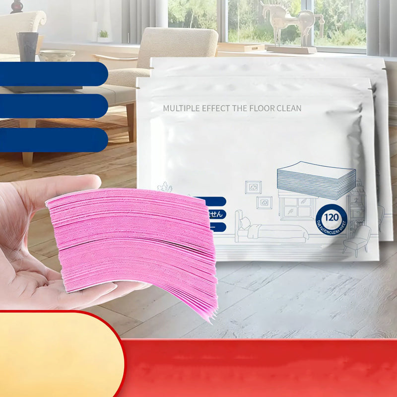 🥳2026 HOT SALE🥳💞50K+ SOLD!⏳✨ 50% OFF! Water‑Soluble Floor Sheets – Just drop in water, no measuring. Cleans & shines all floors. Safe & streak‑free. 120 sheets pack. Your daily helper. 🧹💧