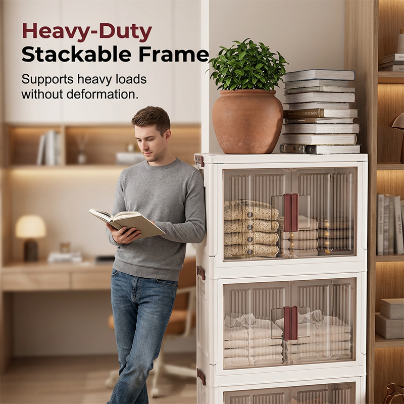 Large Capacity Collapsible Storage Bin with Lid
