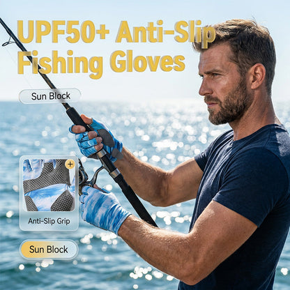 ⏳Limited-time 50% off⏰Breathable Anti-Slip Fingerless Fishing Gloves