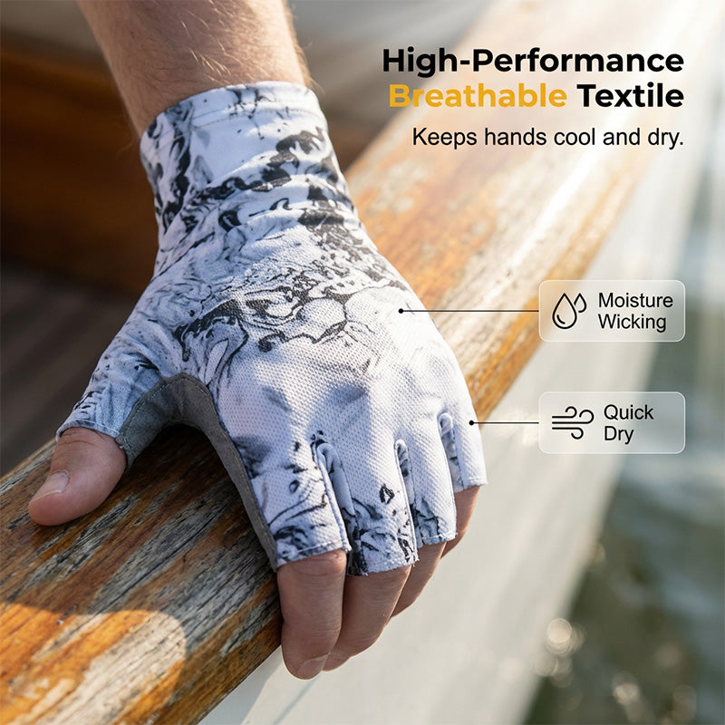 ⏳Limited-time 50% off⏰Breathable Anti-Slip Fingerless Fishing Gloves