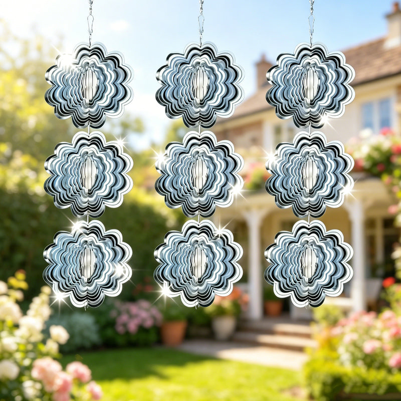 Limited Time Offer ⏰✨3D Reflective Wind Spinner Bird Repellent