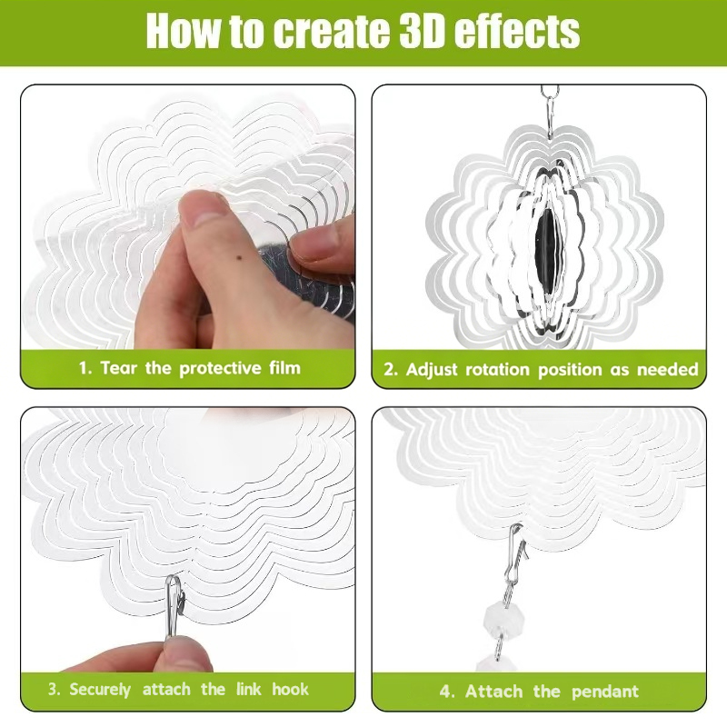 Limited Time Offer ⏰✨3D Reflective Wind Spinner Bird Repellent