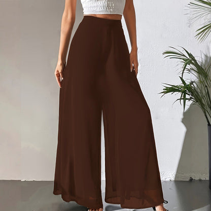 🌟New arrivals on sale-Women's Flowy Chiffon Wide-Leg Pants