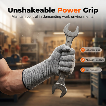 ✋ Level 5 Cut Resistant Safety Gloves – Puncture Proof, Breathable, Touchscreen Compatible. Great for Gardening, Glass Handling & Carpentry 🪴🔧