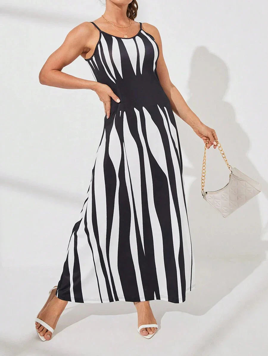 LUNE Printed Maxi Cami Dress