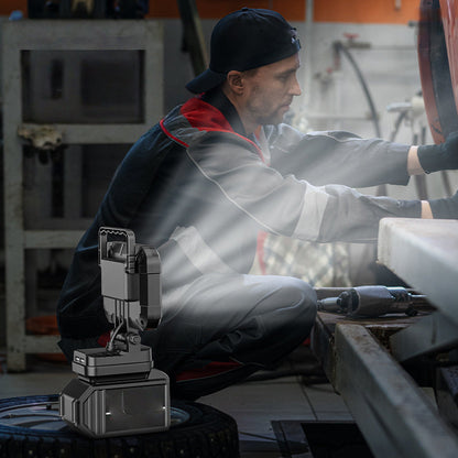 ⏳50% OFF!💡180° Rotatable LED Work Light – With Dual USB Power Bank Function – Rugged & Cordless – Universal Battery Compatibility – For Garage, Construction & Camping