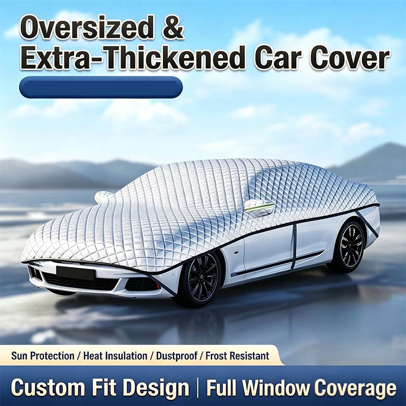 Thick Half Car Cover Sun Snow Protection