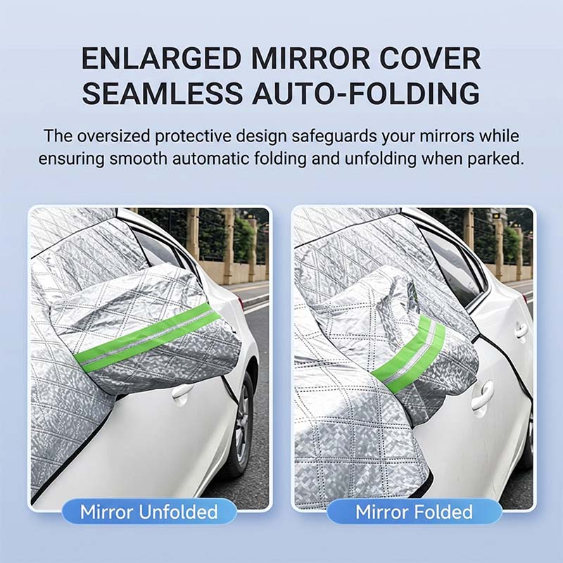 Thick Half Car Cover Sun Snow Protection