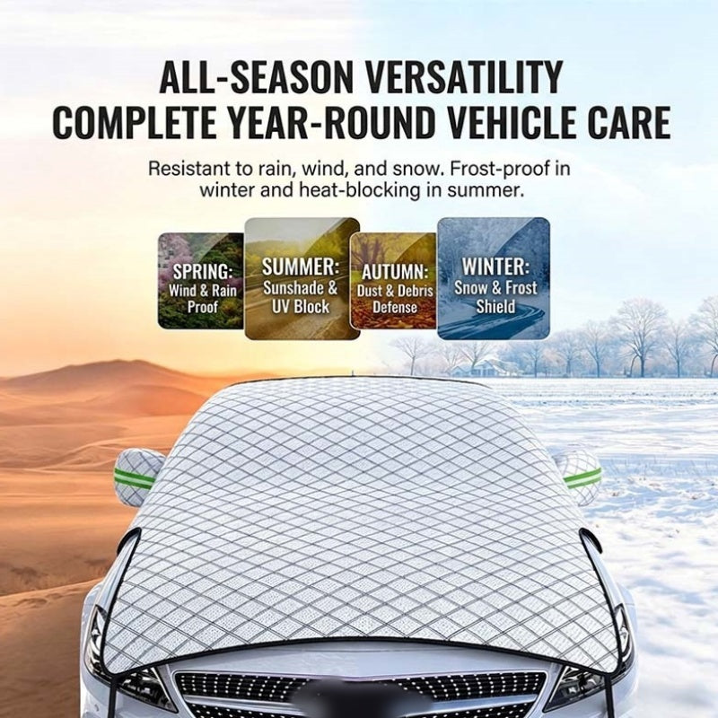 Thick Half Car Cover Sun Snow Protection
