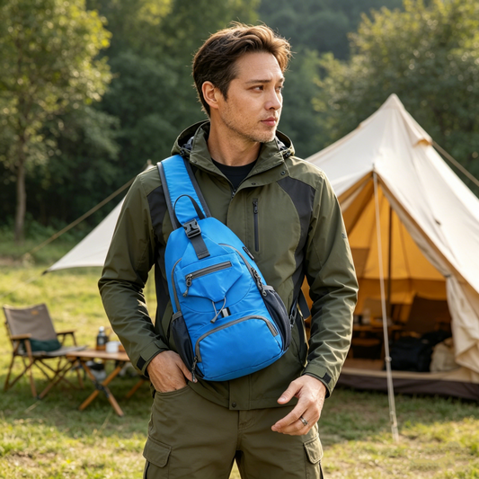 📢📢This Week's Special Price:$27.99!!🔥✨UnisexMen's Outdoor Sling Bag – Multi-Pocket, Water-Resistant & Breathable – Perfect for Travel & Daily Use