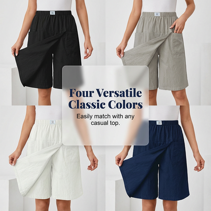 🔥2026 Newest Models-Women's Casual Elastic Waist Wrap Skort
