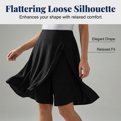 🔥2026 Newest Models-Women's Casual Elastic Waist Wrap Skort