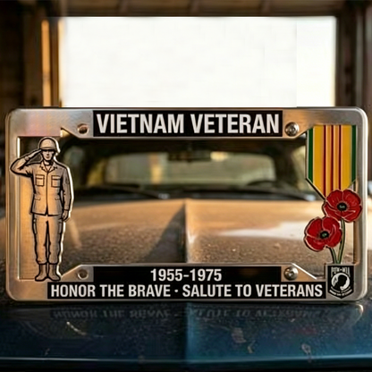 Salute to Veterans License Plate Frame