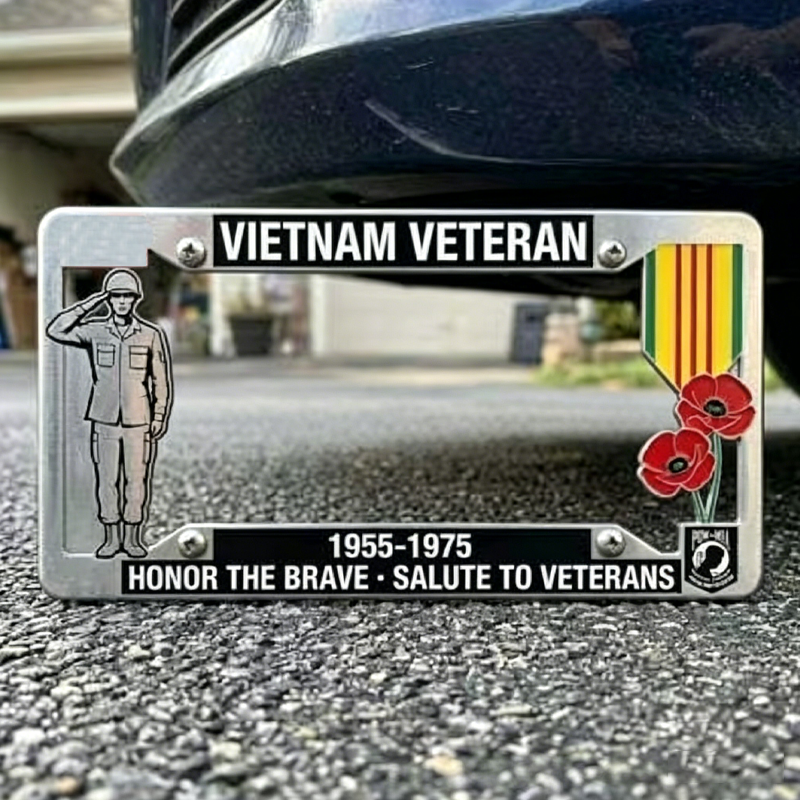 Salute to Veterans License Plate Frame