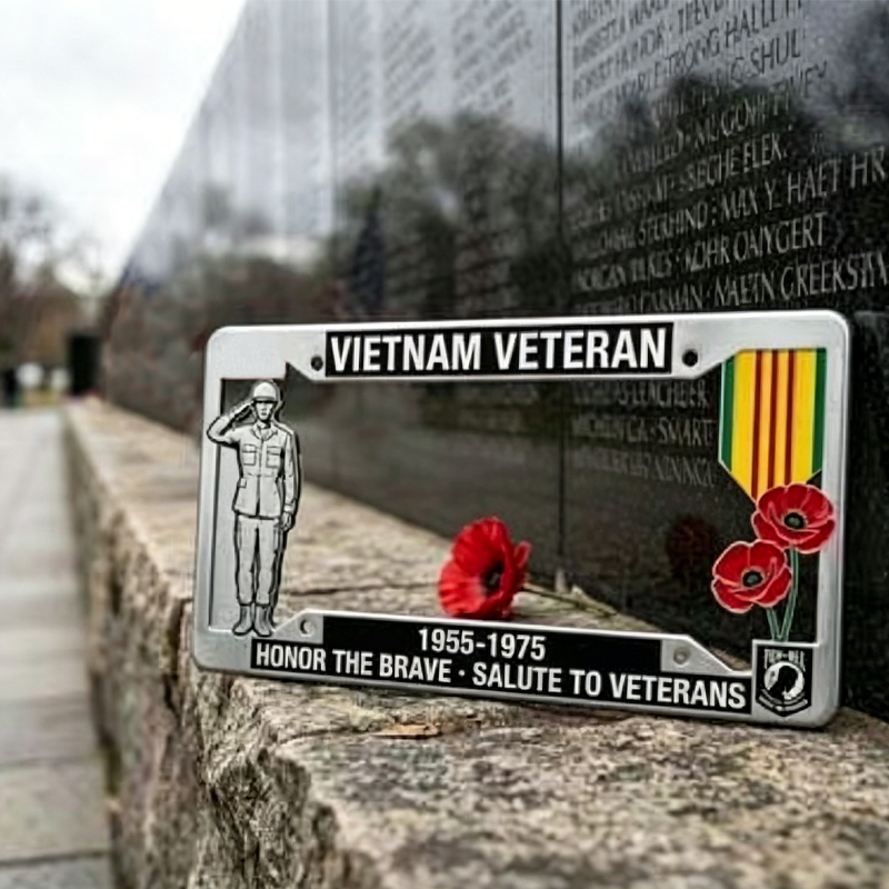 Salute to Veterans License Plate Frame