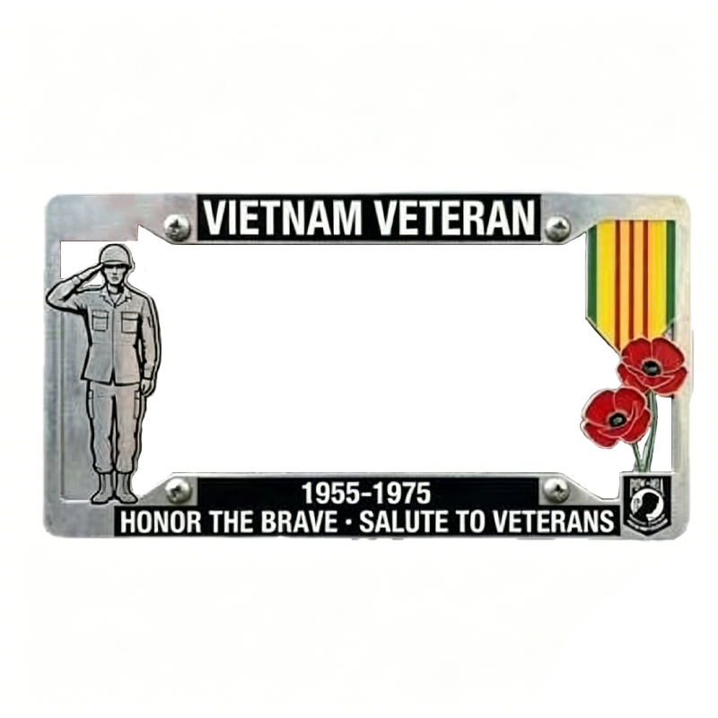 Salute to Veterans License Plate Frame