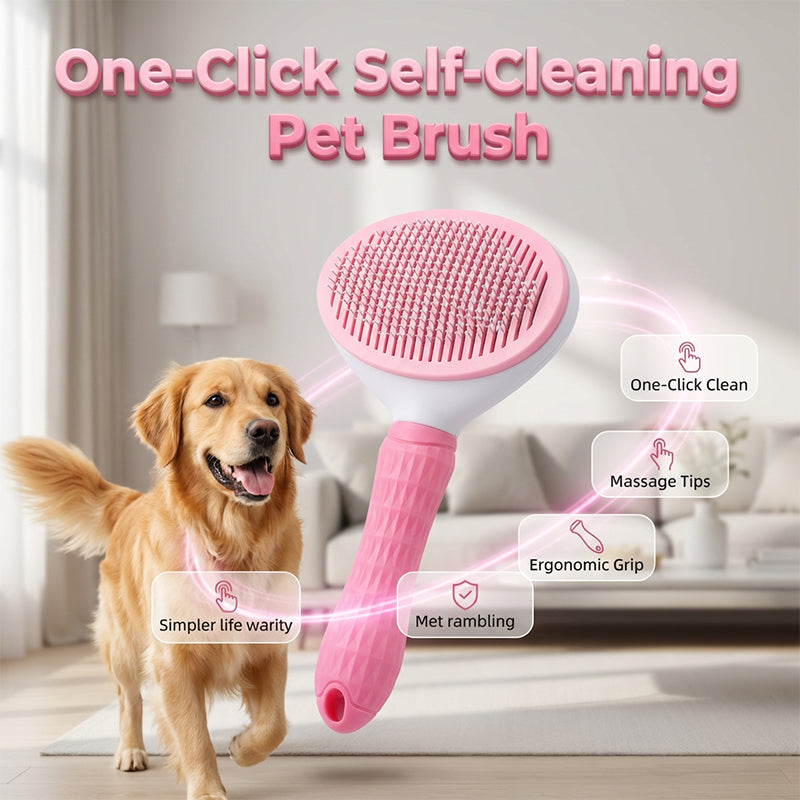 💥Hot Sale 50% OFF🔥Self-Cleaning Slicker Brush for Dogs & Cats