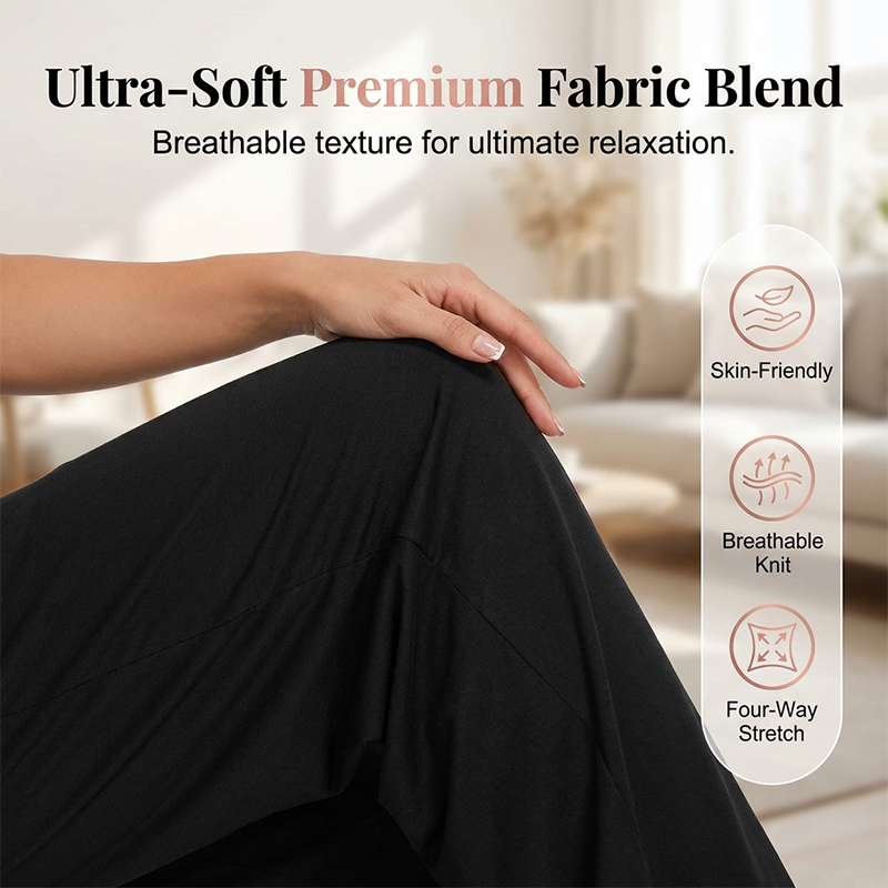 Women's High-Waist Yoga & Lounge Pants with Pockets
