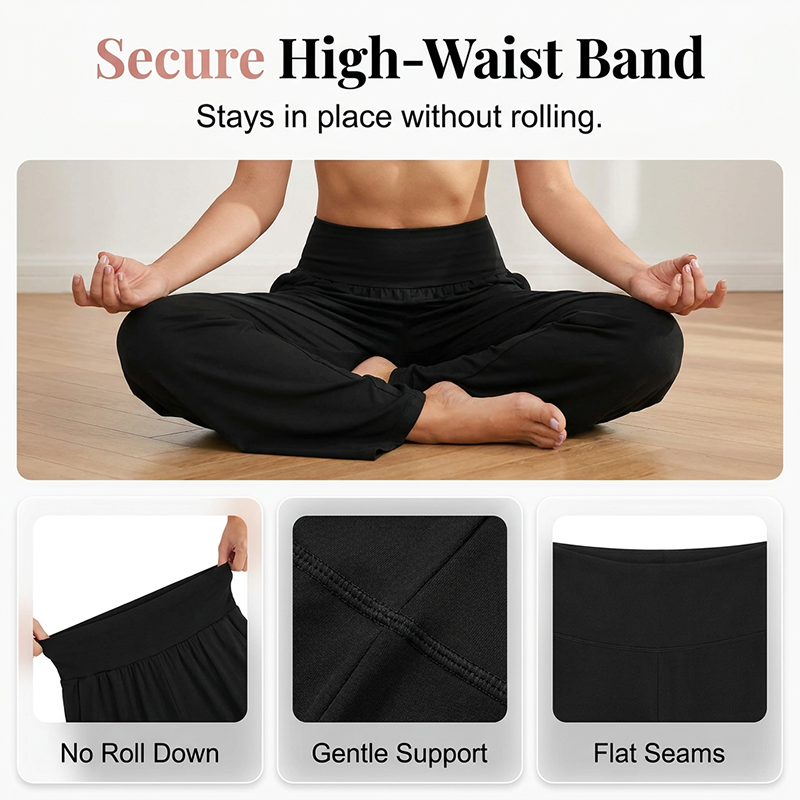 Women's High-Waist Yoga & Lounge Pants with Pockets