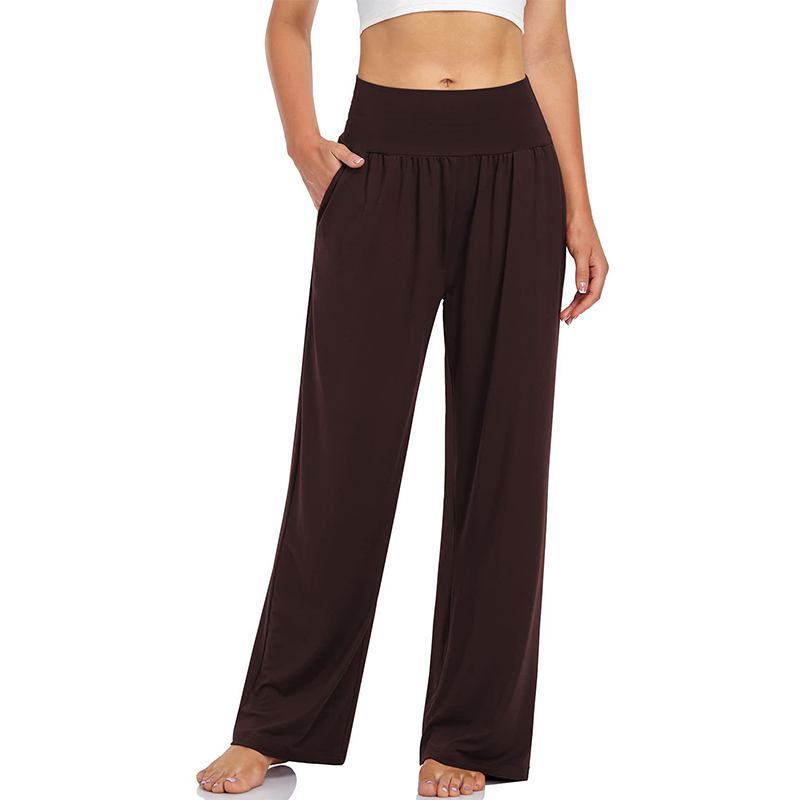 Women's High-Waist Yoga & Lounge Pants with Pockets