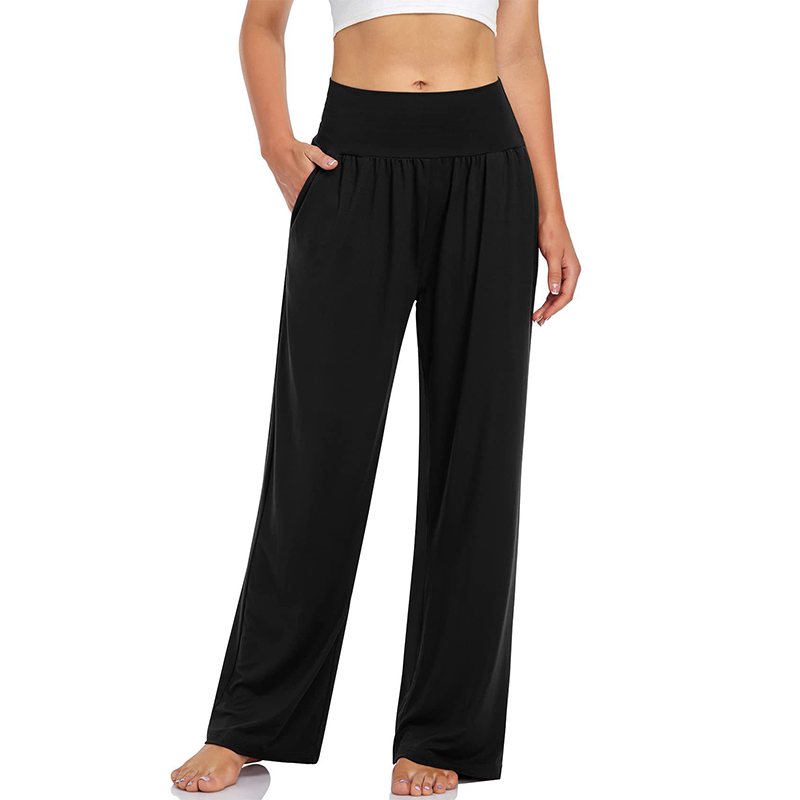 Women's High-Waist Yoga & Lounge Pants with Pockets