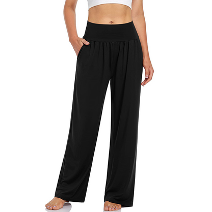 Women's High-Waist Yoga & Lounge Pants with Pockets