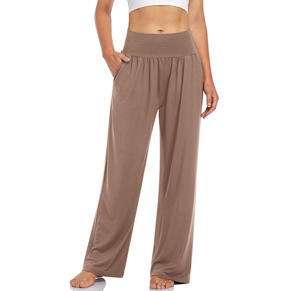 Women's High-Waist Yoga & Lounge Pants with Pockets