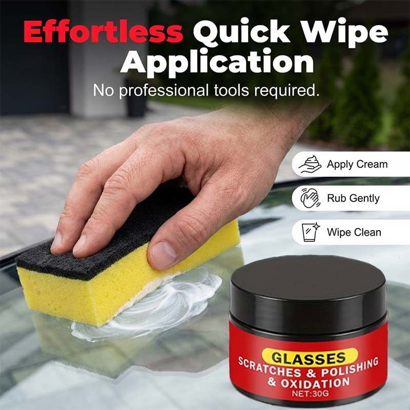 🚗 Glass Scratch Remover – Polishing & Repair Compound for Windshields ✨🪟