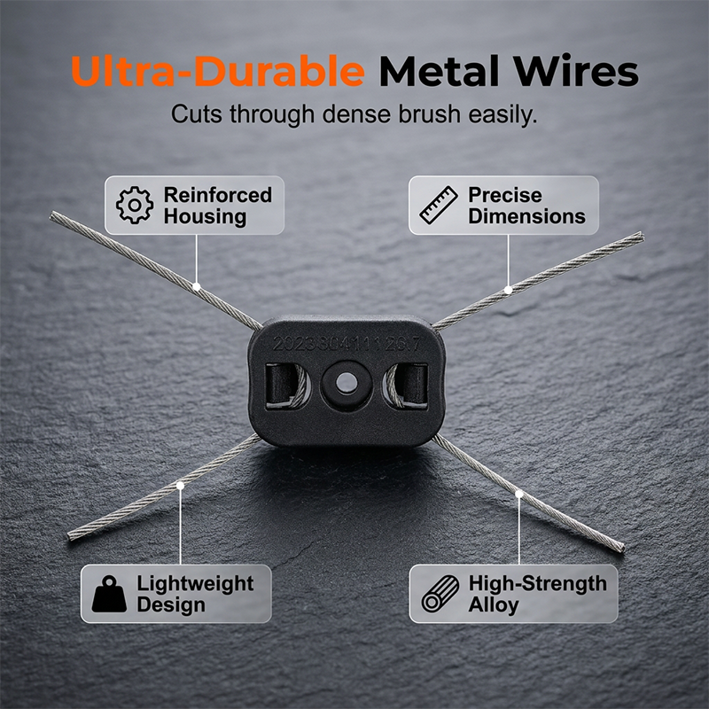 ⏰🔥LIMITED TIME 50% OFF! ⚡Heavy-Duty Steel Wire Weed Eater Head