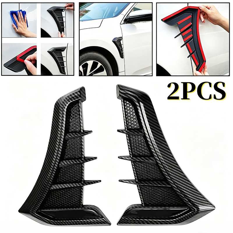 🏎️ 50% OFF NOW!🔥 Car Side Fender Vents Stickers – Sporty Design & Scratch Cover – Universal TPU Decorative Trim ✨